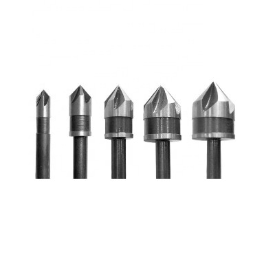 Round Shank 82 Degree 5 Flute HSS Countersink Drill Bit for Metal Deburring